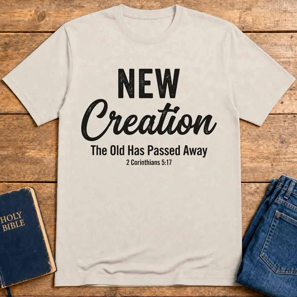 New Creation Faith T-Shirt - Ice Grey