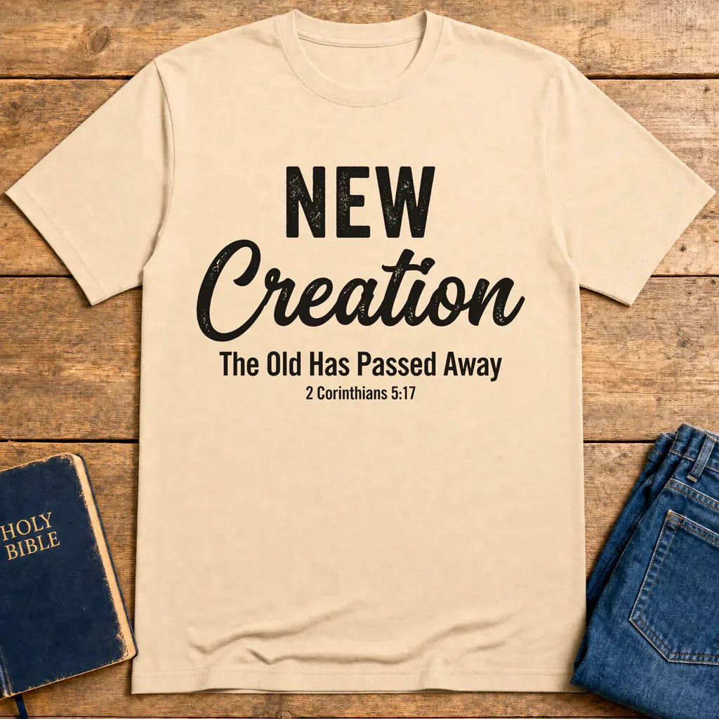 New Creation Faith T-Shirt - Natural