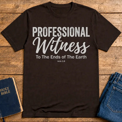 Professional Witness T-Shirt - Dark Chocolate