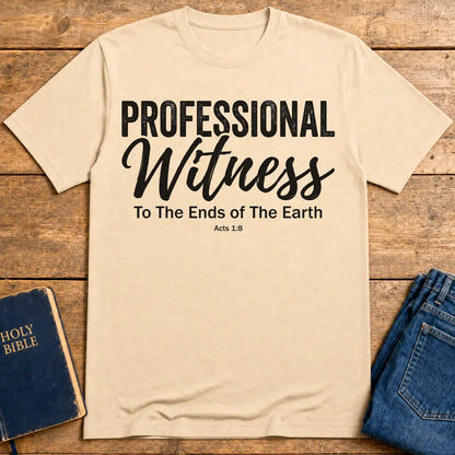 Professional Witness T-Shirt - Natural