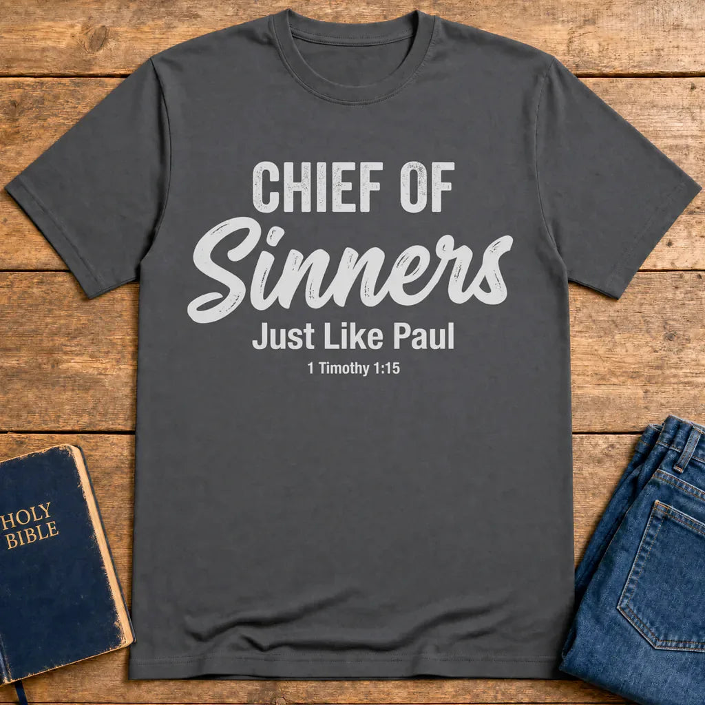 Chief of Sinners T-Shirt - Charcoal