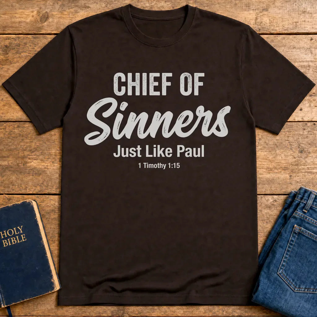 Chief of Sinners T-Shirt - Dark Chocolate