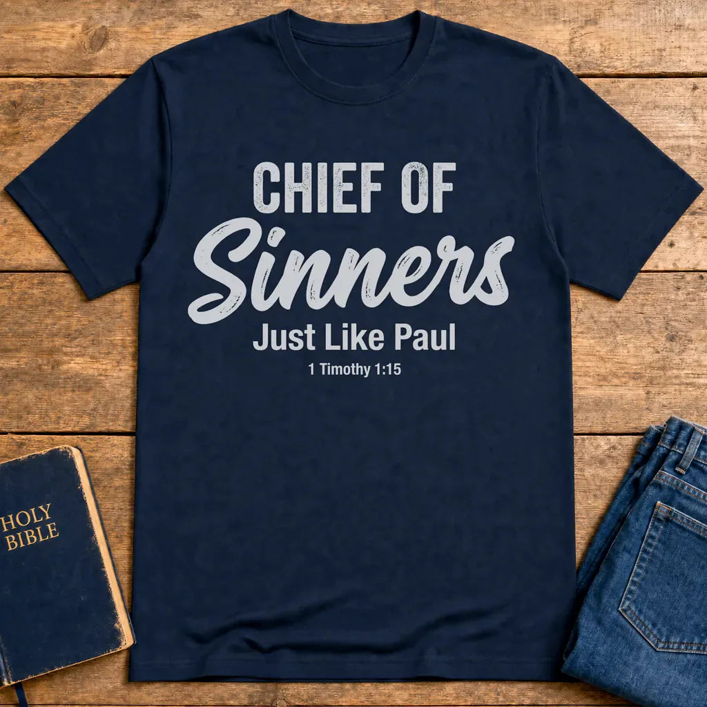 Chief of Sinners T-Shirt - Navy