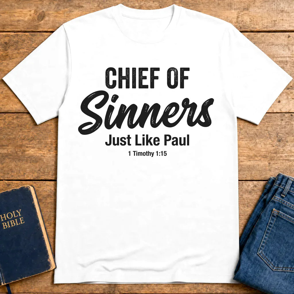 Chief of Sinners T-Shirt - White