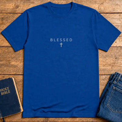 Blessed Cross T-Shirt - Royal
