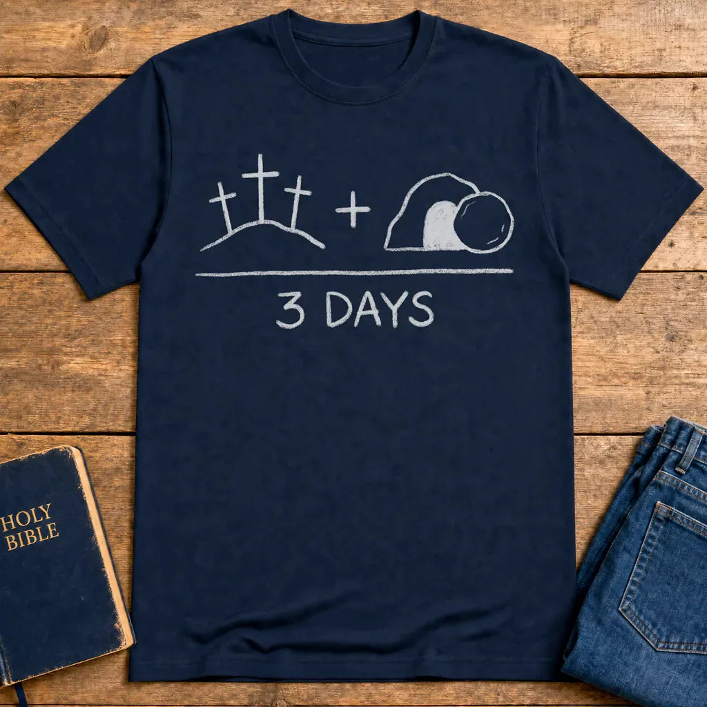 3 Days Resurrection T-Shirt - Navy