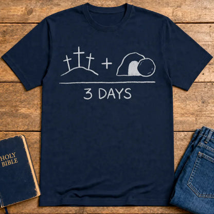 3 Days Resurrection T-Shirt - Navy