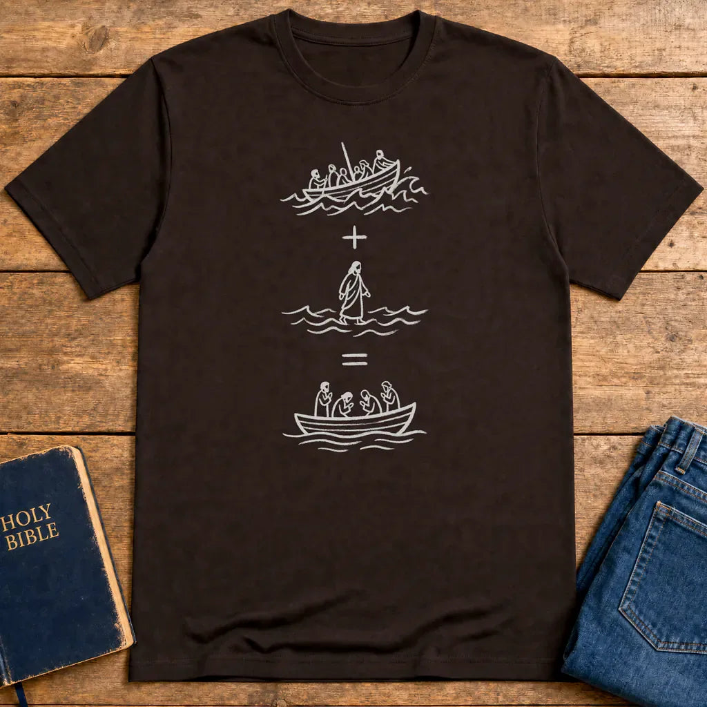 Peace in the Storm T-Shirt - Dark Chocolate
