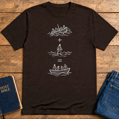 Peace in the Storm T-Shirt - Dark Chocolate