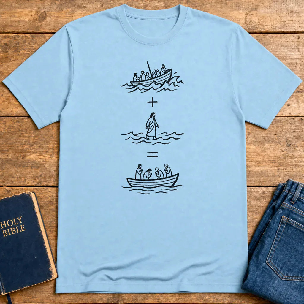 Peace in the Storm T-Shirt - Light Blue