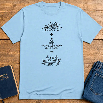 Peace in the Storm T-Shirt - Light Blue