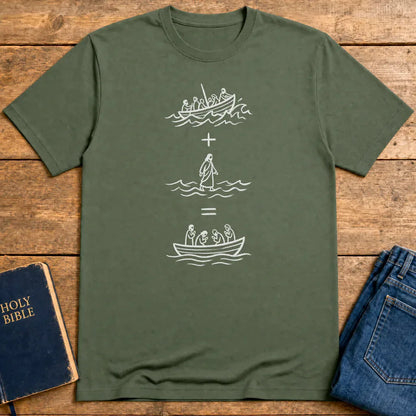 Peace in the Storm T-Shirt - Military Green