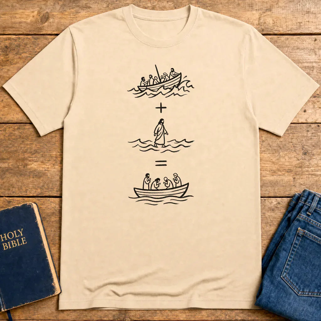 Peace in the Storm T-Shirt - Natural