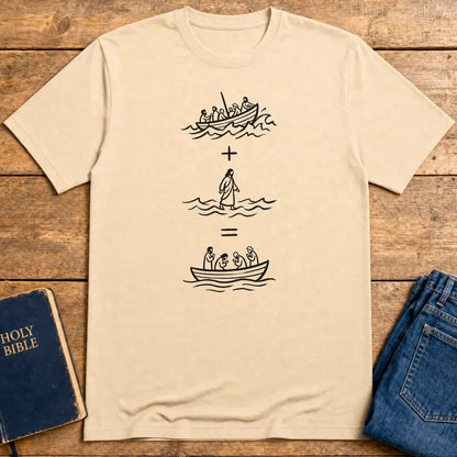 Peace in the Storm T-Shirt - Natural