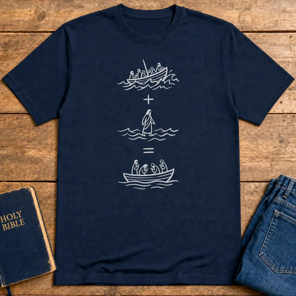 Peace in the Storm T-Shirt - Navy