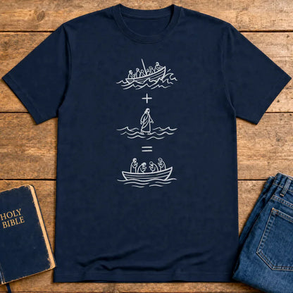 Peace in the Storm T-Shirt - Navy