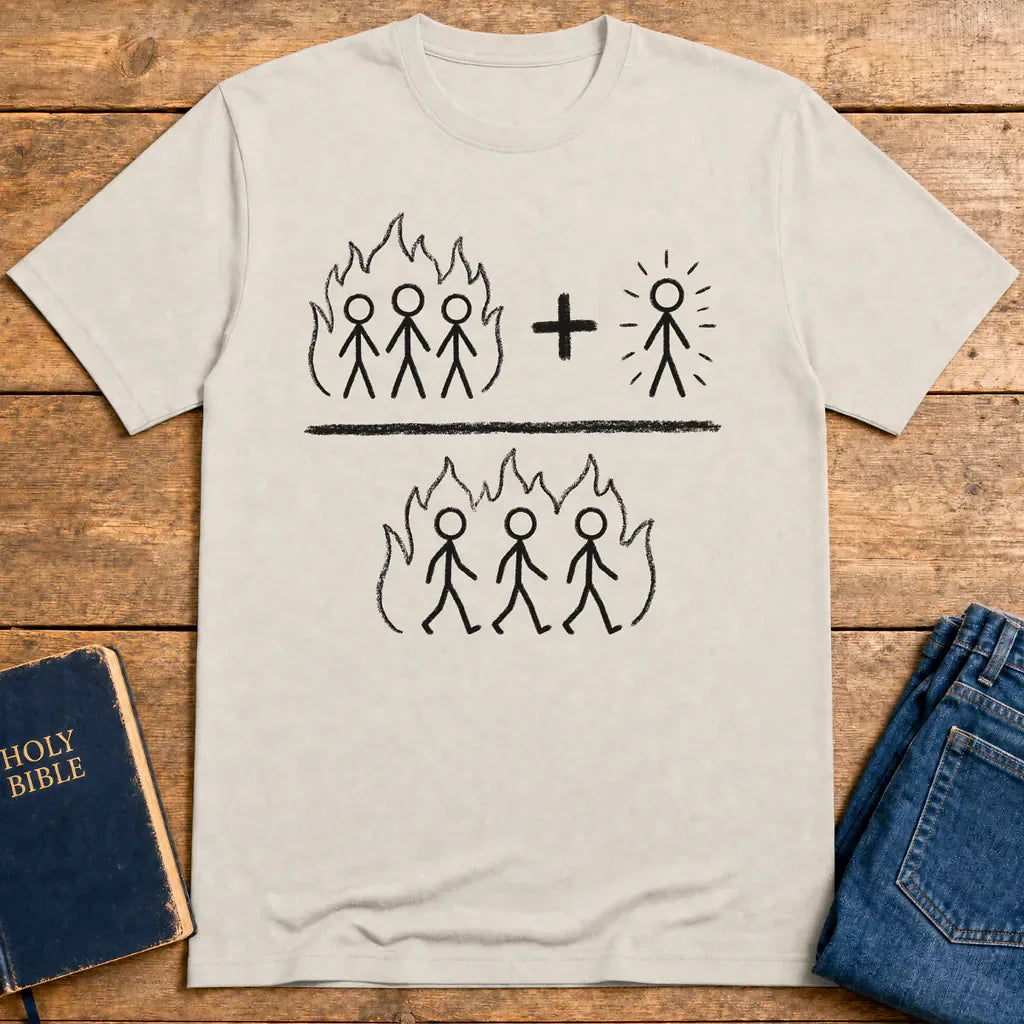 Fourth Man in the Fire T-Shirt - Ice Grey