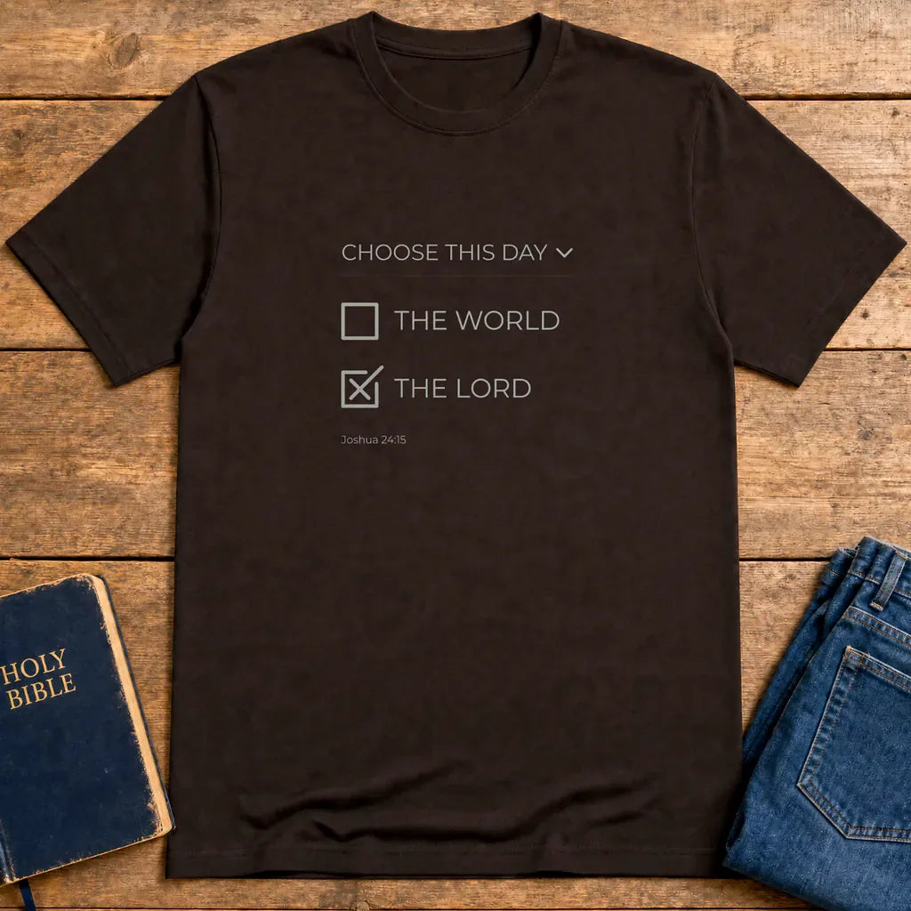 Choose The Lord T-Shirt - Dark Chocolate