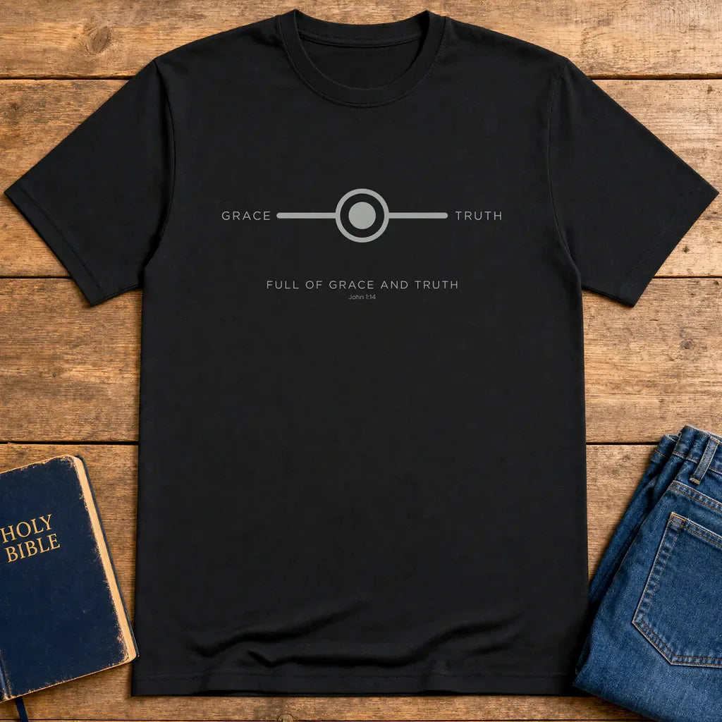 Grace and Truth Balance T-Shirt - Black