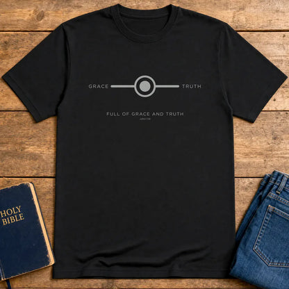 Grace and Truth Balance T-Shirt - Black