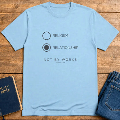 Relationship Over Religion T-Shirt - Light Blue