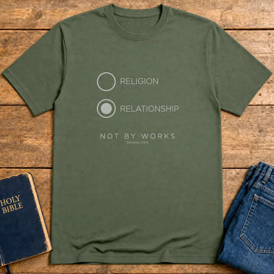 Relationship Over Religion T-Shirt - Military Green