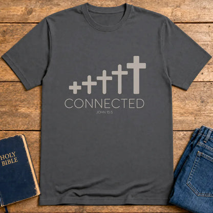 Connected in Christ T-Shirt - Charcoal