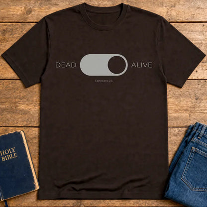 Dead to Alive Switch T-Shirt - Dark Chocolate