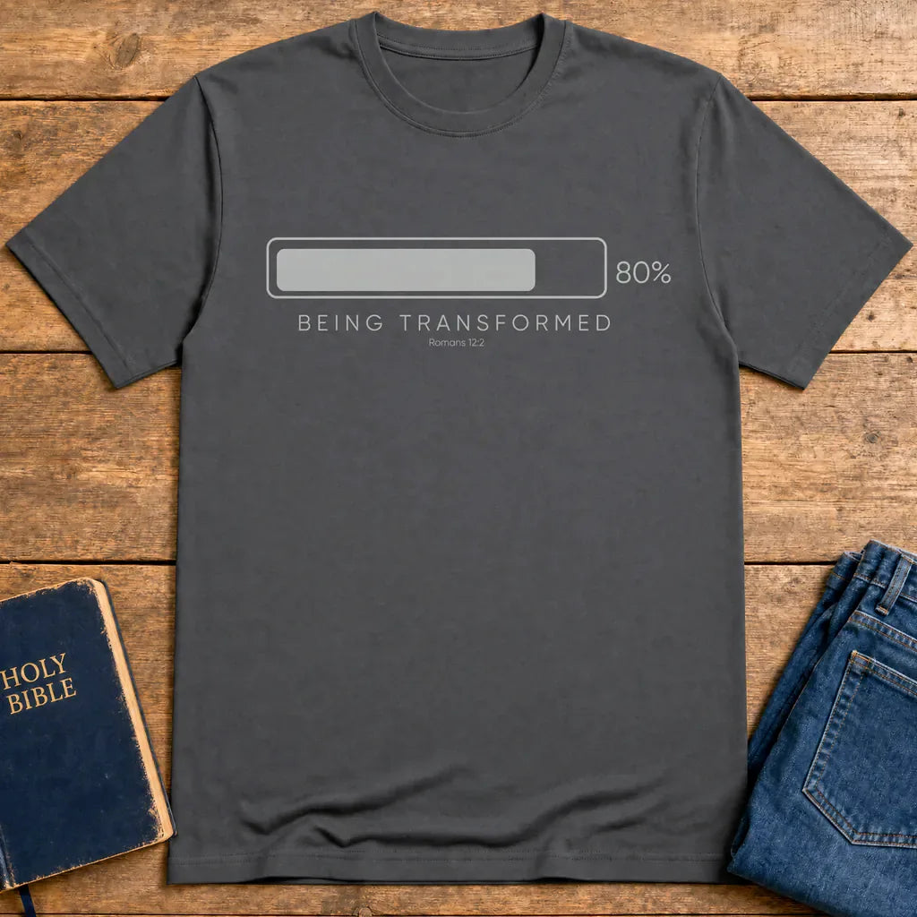 Being Transformed Progress T-Shirt - Charcoal
