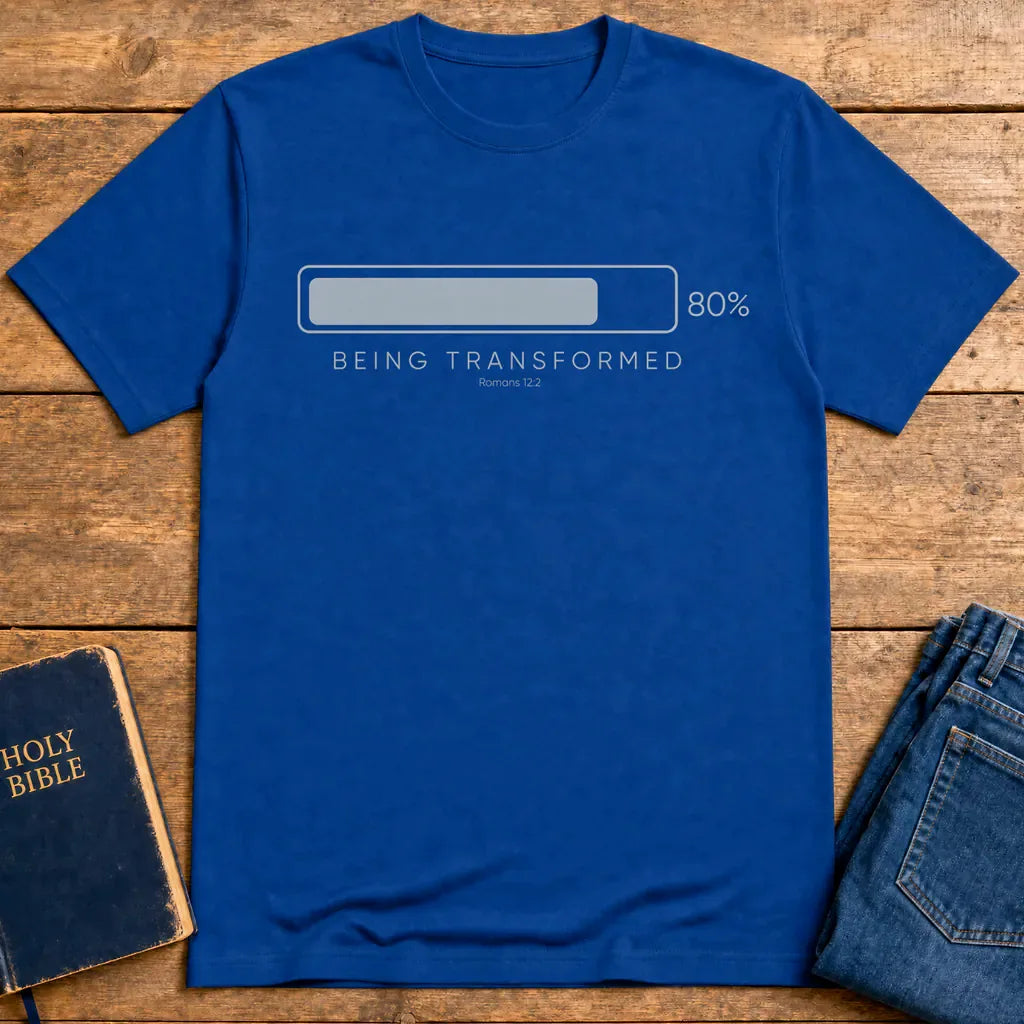 Being Transformed Progress T-Shirt - Royal