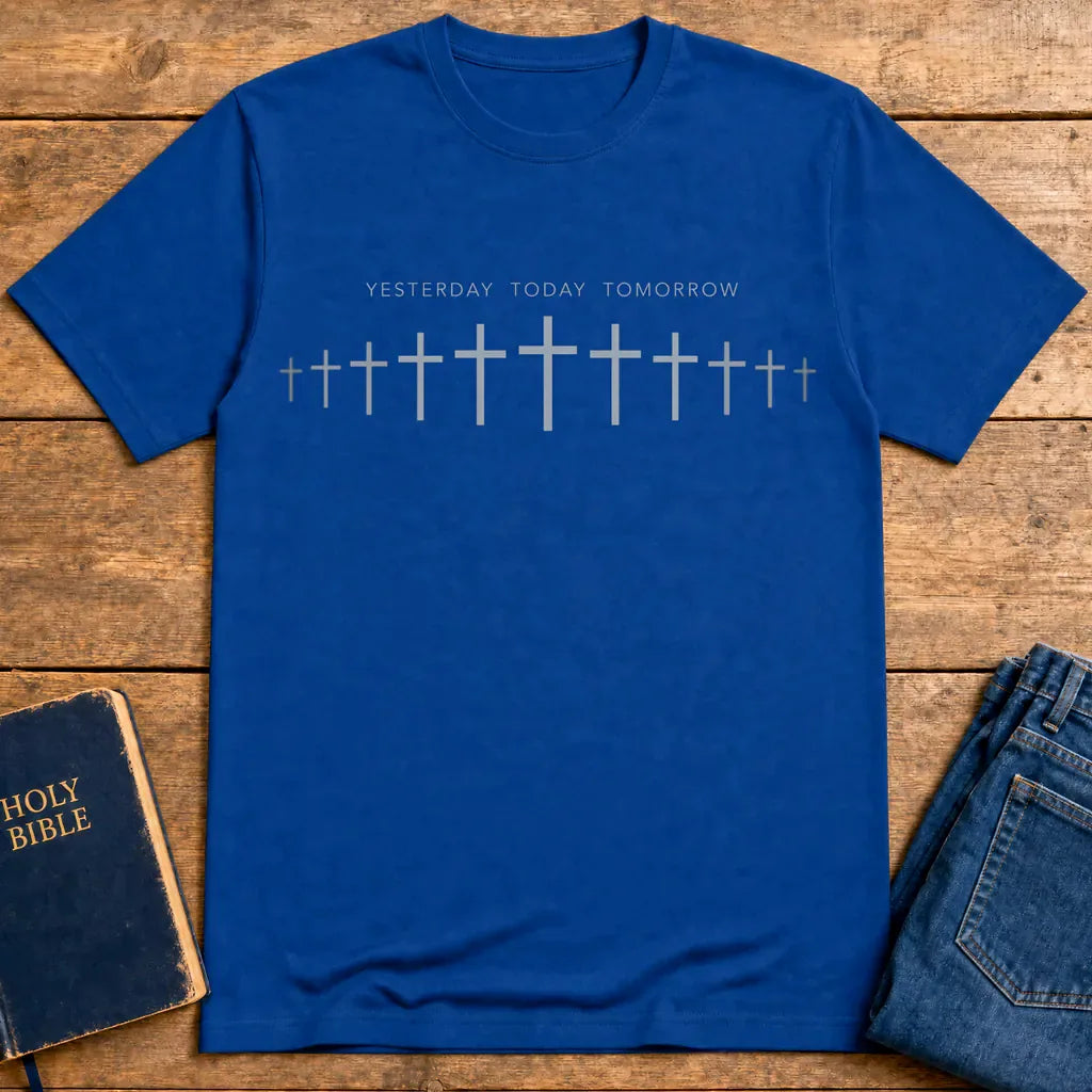 Yesterday Today Tomorrow T-Shirt - Royal