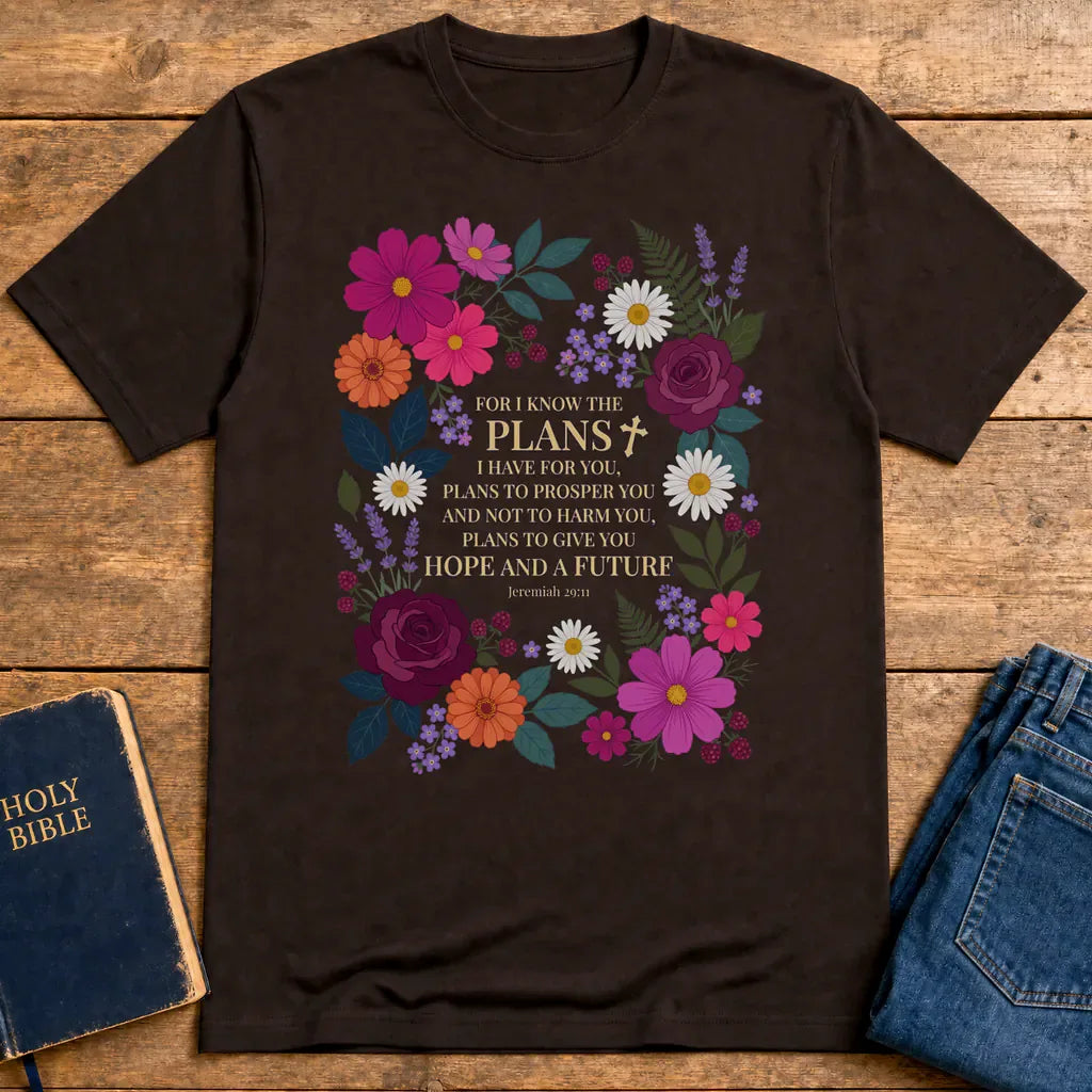 Hope and a Future T-Shirt - Dark Chocolate