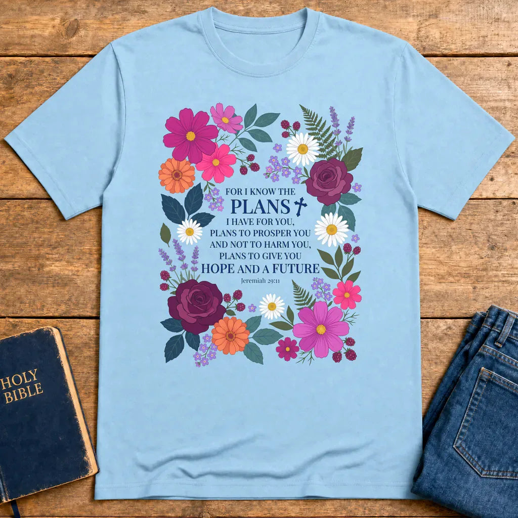 Hope and a Future T-Shirt - Light Blue
