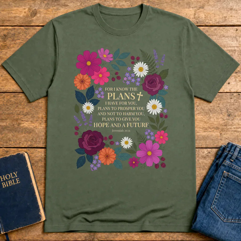 Hope and a Future T-Shirt - Military Green