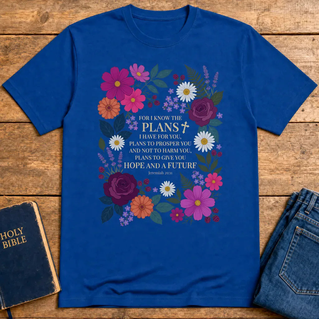 Hope and a Future T-Shirt - Royal
