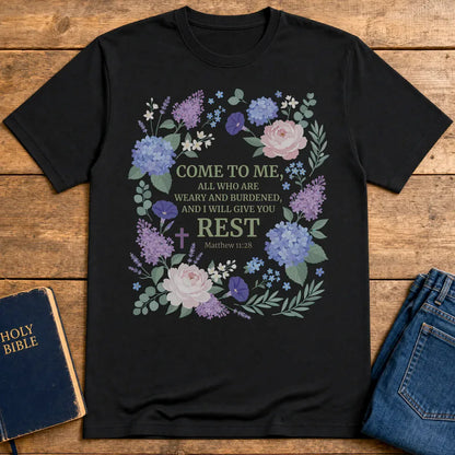 Rest in His Promise T-Shirt - Black