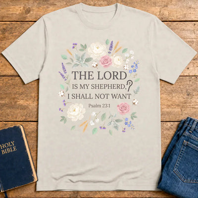 The Lord Is My Shepherd T-Shirt - Ice Grey