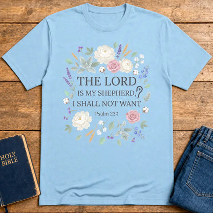The Lord Is My Shepherd T-Shirt - Light Blue