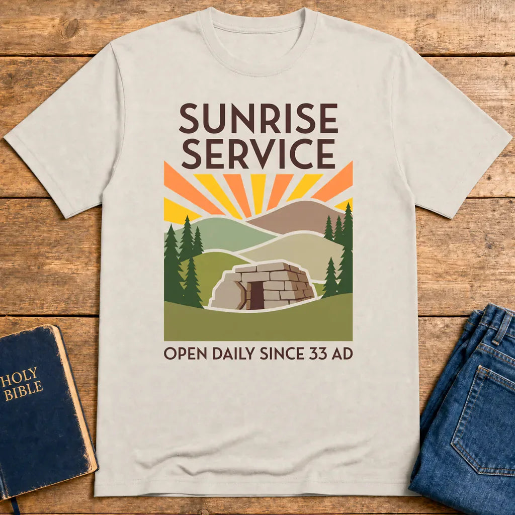 Sunrise Service T-Shirt - Ice Grey