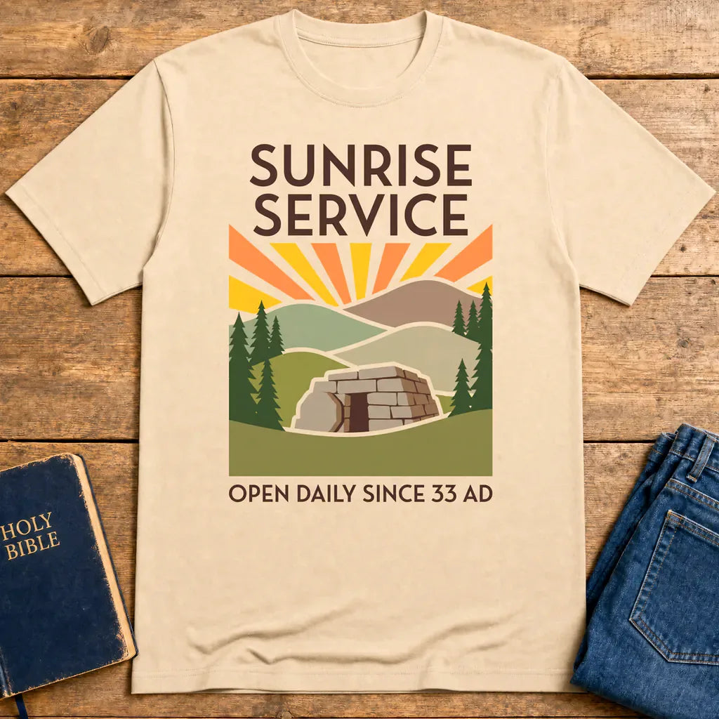 Sunrise Service T-Shirt - Natural