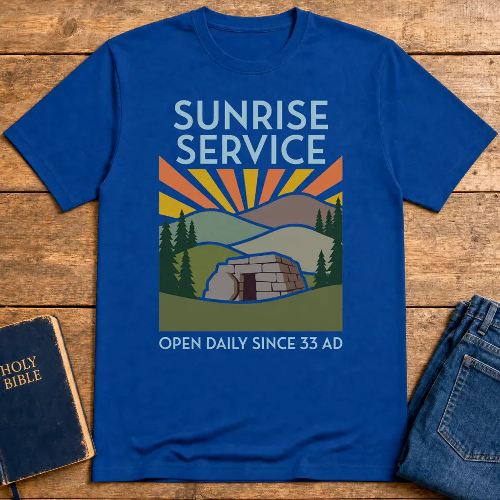 Sunrise Service T-Shirt - Royal