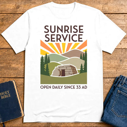 Sunrise Service T-Shirt - White