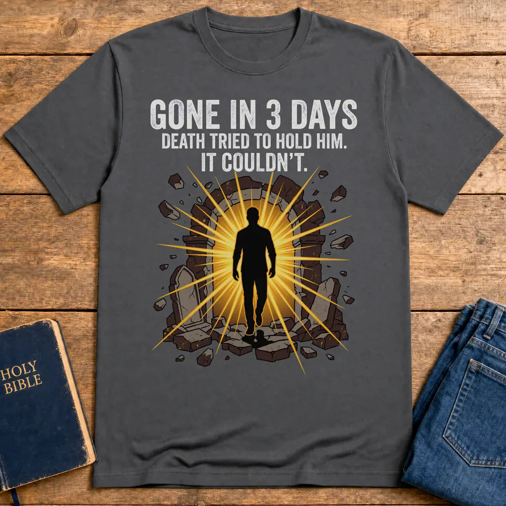 Gone In 3 Days T-Shirt - Charcoal