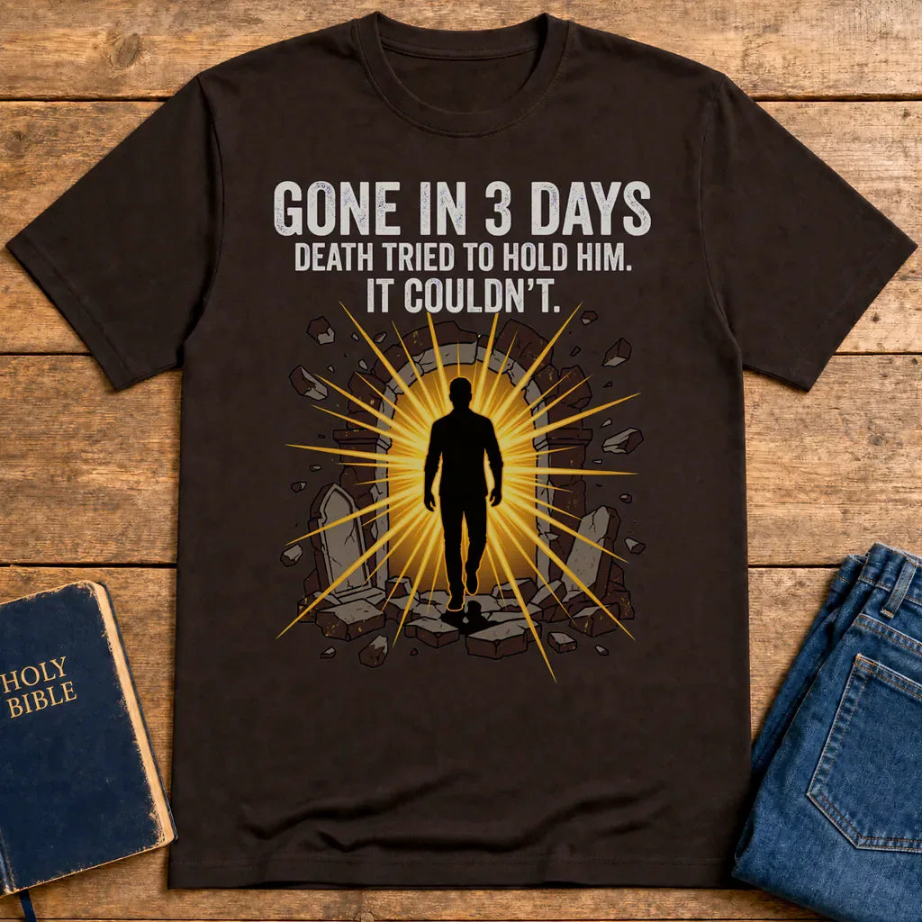 Gone In 3 Days T-Shirt - Dark Chocolate