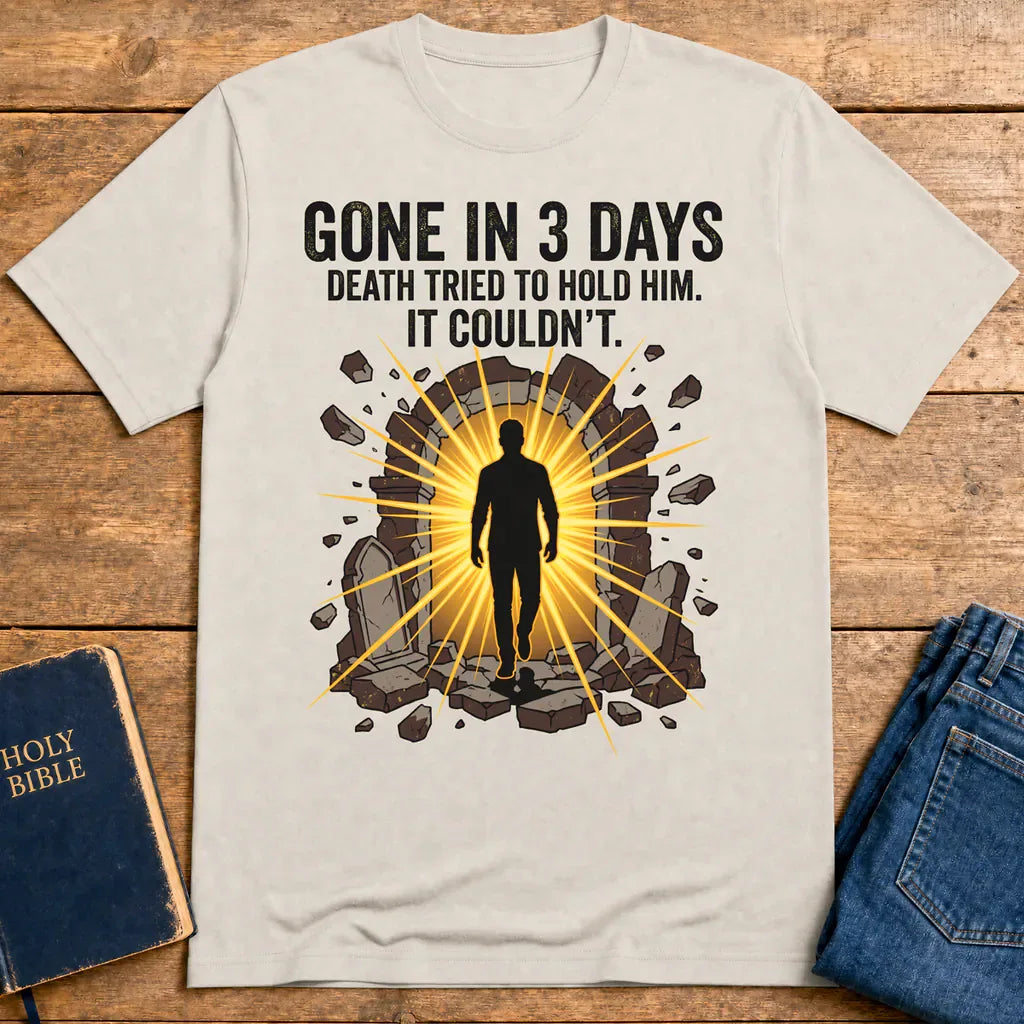 Gone In 3 Days T-Shirt - Ice Grey