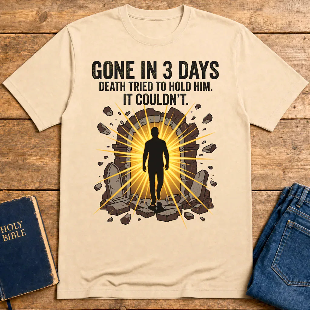 Gone In 3 Days T-Shirt - Natural