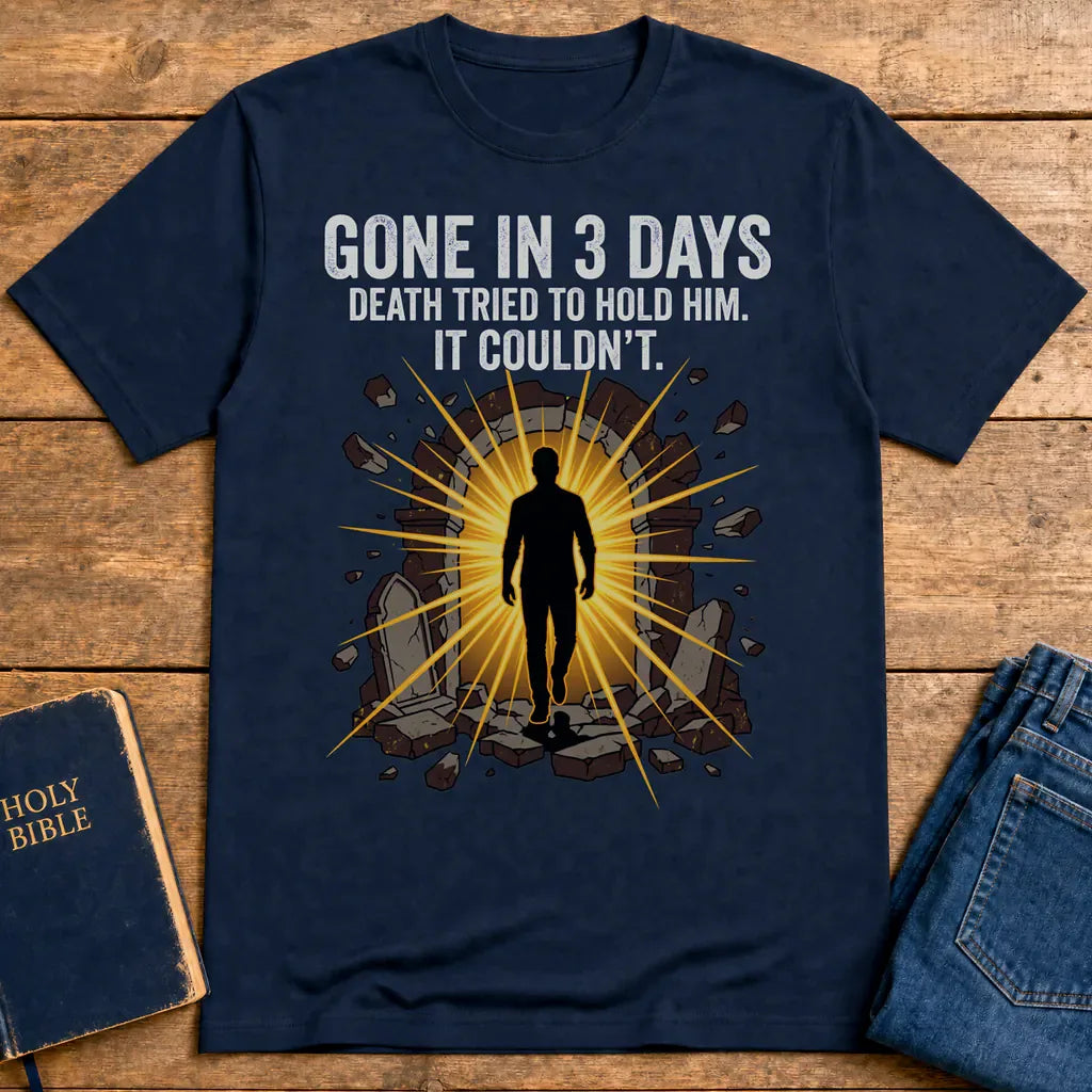 Gone In 3 Days T-Shirt - Navy