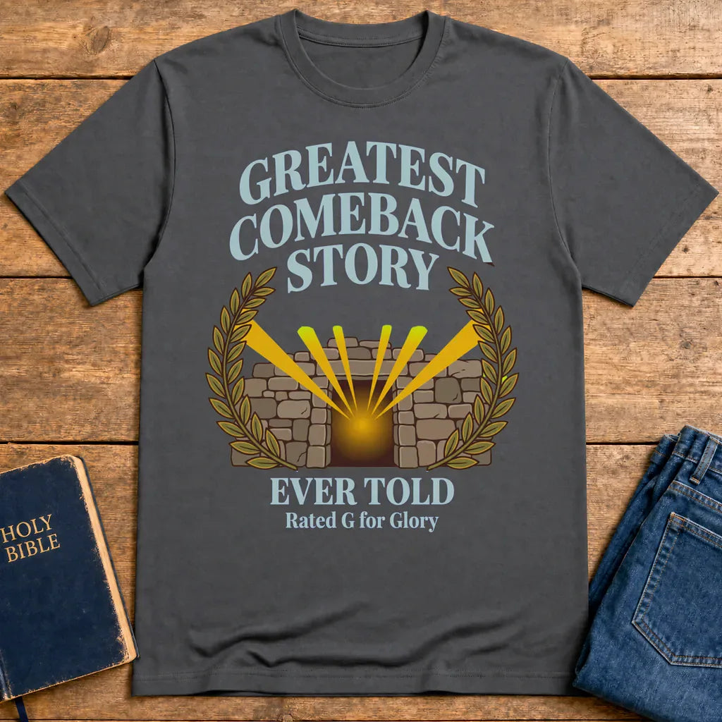 Greatest Comeback Story T-Shirt - Charcoal
