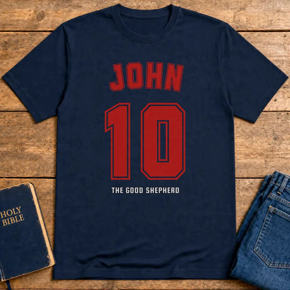 John 10 The Good Shepherd T-Shirt - Navy