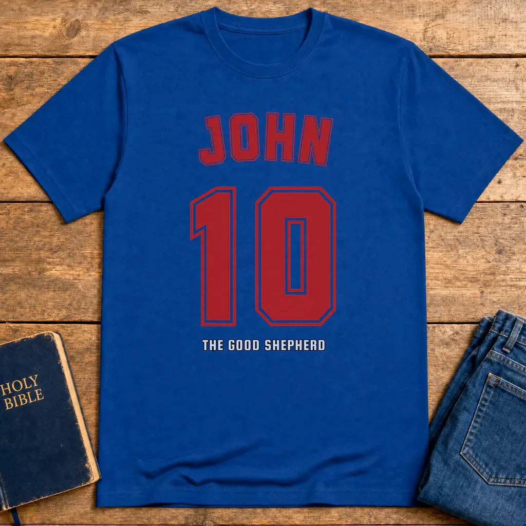 John 10 The Good Shepherd T-Shirt - Royal